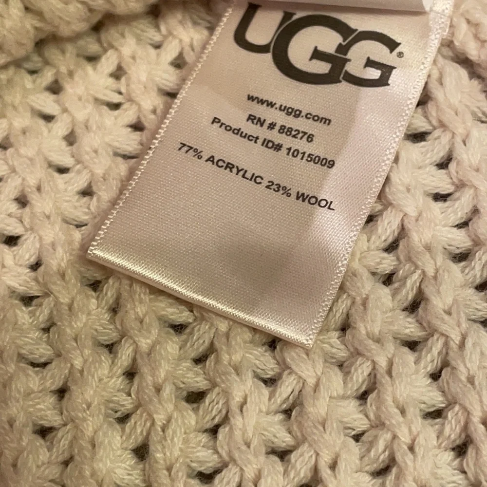 UGG Cream Sweater Cape Buttondown Poncho - Picture 8 of 13